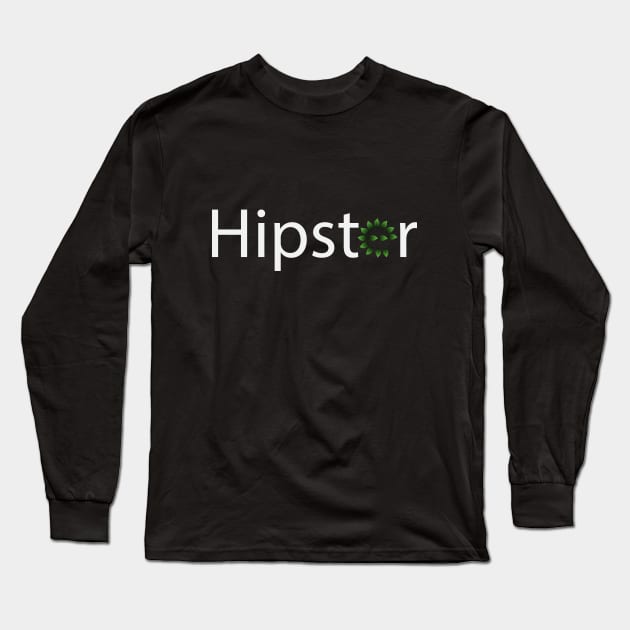 Hipster artistic text design Long Sleeve T-Shirt by BL4CK&WH1TE 